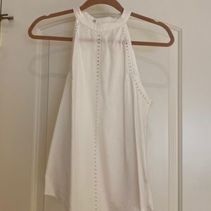 BELLA DAHL WHITE TANK TOP HALTER